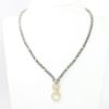 Picture of Sterling Silver & 18k Yellow Gold Diamond Necklace