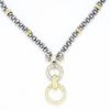 Picture of Sterling Silver & 18k Yellow Gold Diamond Necklace