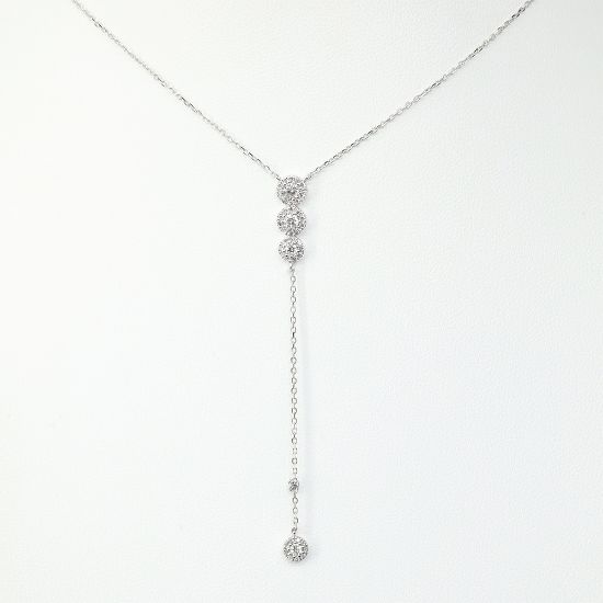 Picture of 14k White Gold Diamond Necklace