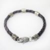 Picture of AXION Sterling Silver Leather Bracelet