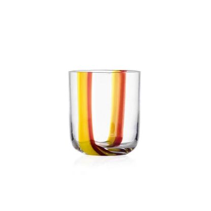 Picture of Ichendorf Milano Gesti Colored Glass  Pair Tumbler s "U" Yellow/Bordeaux