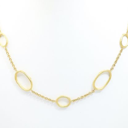 Picture of 18k/19k Yellow Gold Olive Branch Chain Necklace