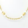 Picture of 18k Yellow Gold Pearl Link Chain Necklace