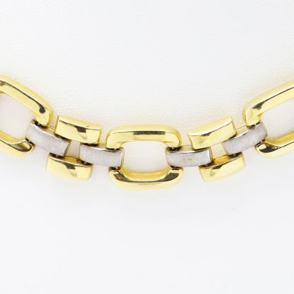 Picture of 14k Yellow Gold & Stainless Steel Chain Link Necklace