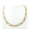 Picture of 14k Yellow Gold & Stainless Steel Chain Link Necklace