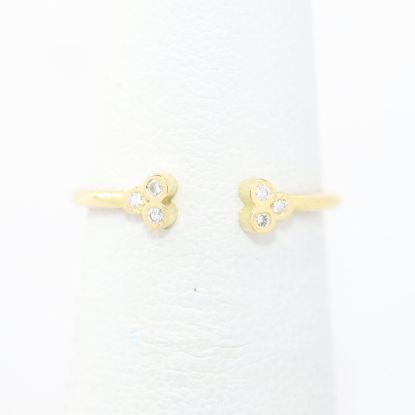 Picture of 14k Yellow Gold Thin Open Diamond Band
