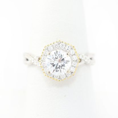 Picture of 18k Two Tone Gold Brilliant Diamond Ring