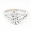 Picture of 18k White Gold Diamond Cluster Ring