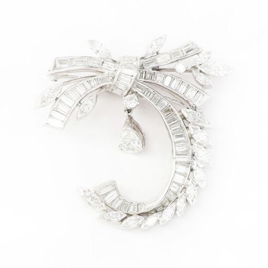 Picture of Vintage Platinum Diamond Brooch