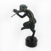 Picture of Bronze Cast Satyr Pan Playing Flutes Figurine 10"