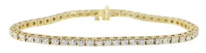 Picture of 14k Yellow Gold Brilliant Diamond Tennis Bracelet