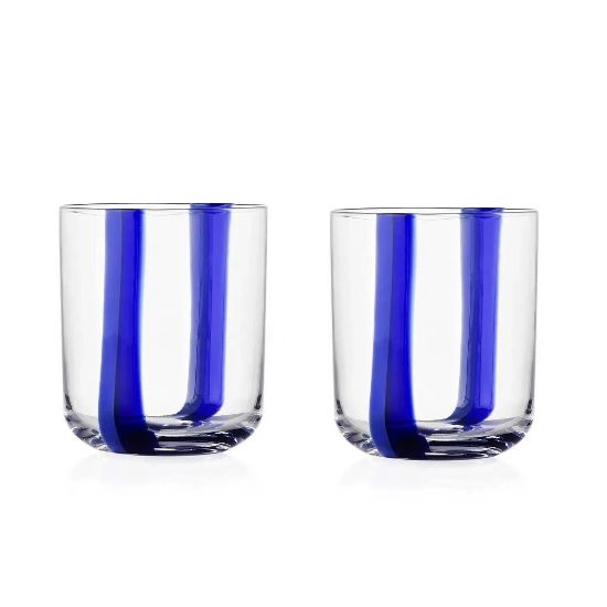 Picture of Pair of Tumblers, "U" Blue & Light Blue