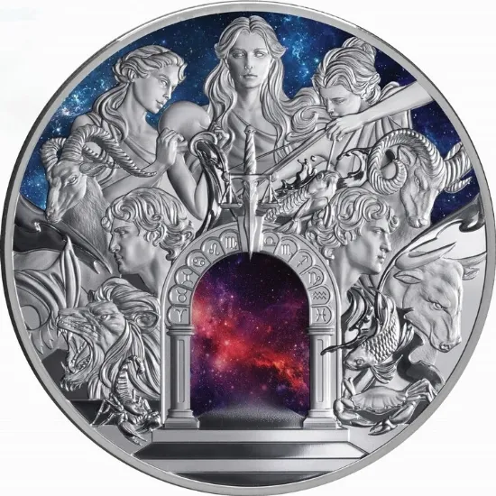 Picture of Signs of The Zodiac 5 Ounce Silver Coin 