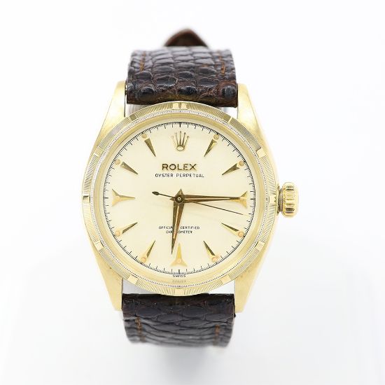 Picture of Vintage 14k Gold Rolex Oyster Perpetual Watch