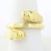 Picture of 18k Yellow Gold Panther Heads Ring
