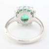 Picture of Platinum Emerald & Diamond Ring