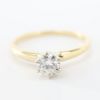Picture of 14k Yellow Gold Diamond Solitaire Ring