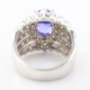 Picture of LeVian 18k White Gold Oval Cut Tanzanite & Diamond Ring