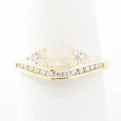 Picture of 14k Yellow Gold Diamond Insert Ring