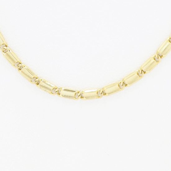 Picture of 18k Yellow Gold Flat Rectangular Link Chain