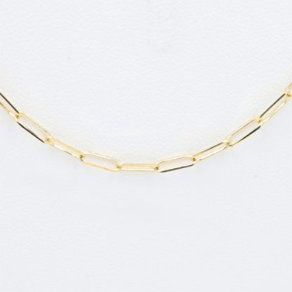Picture of 18k Yellow Gold Paperclip Chain