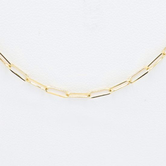 Picture of 18k Yellow Gold Paperclip Chain
