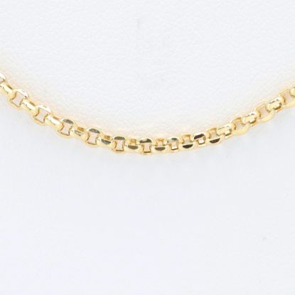 Picture of 18k Yellow Gold Rolo Link Chain