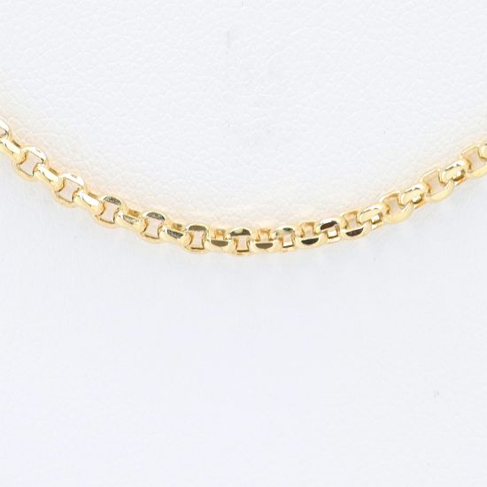 Picture of 18k Yellow Gold Rolo Link Chain