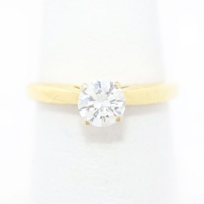 Picture of 18k Yellow Gold Brilliant Soliatire Diamond Ring