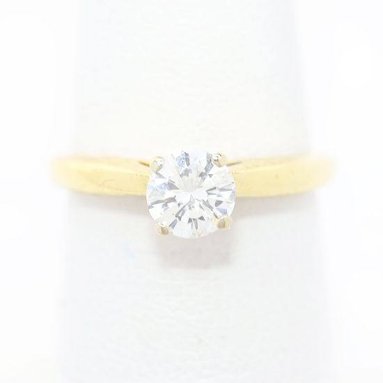 Picture of 18k Yellow Gold Brilliant Soliatire Diamond Ring