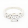 Picture of Platinum Brilliant Square Cut Diamond Ring