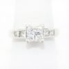 Picture of Platinum Brilliant Square Cut Diamond Ring