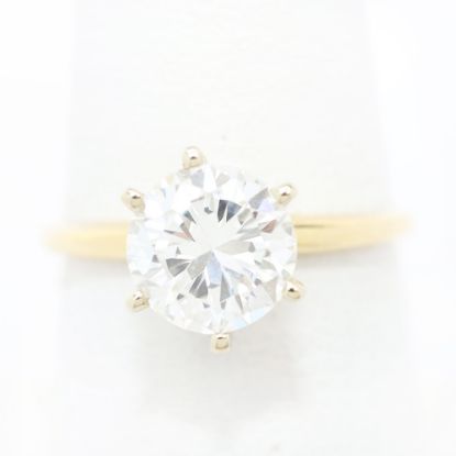 Picture of 14k Yellow Gold Brilliant Diamond Ring