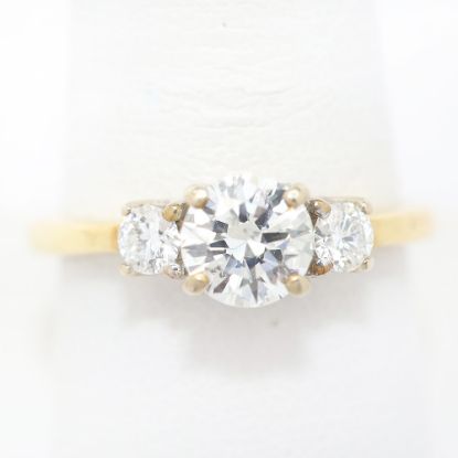 Picture of 14k Yellow Gold Brilliant Diamond Ring