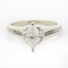 Picture of 14k White Gold Brilliant Marquise Cut Diamond Ring
