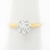 Picture of 18k Yellow Gold Brilliant Solitaire Ring