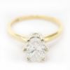 Picture of 14k Yellow Gold Oval Diamond Ring
