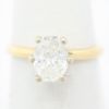 Picture of 14k Yellow Gold Oval Diamond Ring