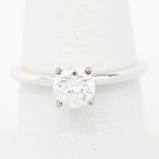 Picture of 14k White Gold Solitaire Diamond Ring