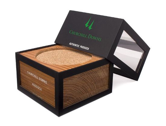 Picture of Set of 4 Churchill Downs Paddock Wood Coasters