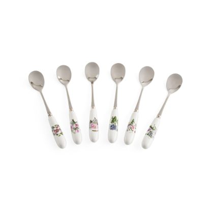 Picture of New Set of 6 Teaspoons, Ceramic Handles