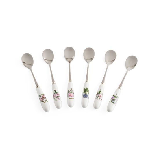 Picture of New Set of 6 Teaspoons, Ceramic Handles