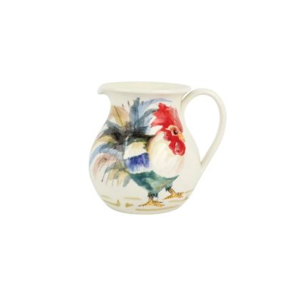 Picture of Round Body Hand Painted Rooster Pitcher
