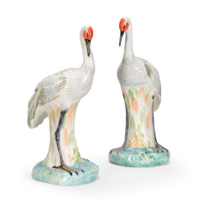 Picture of Pair of Chelsea Crane Figurines