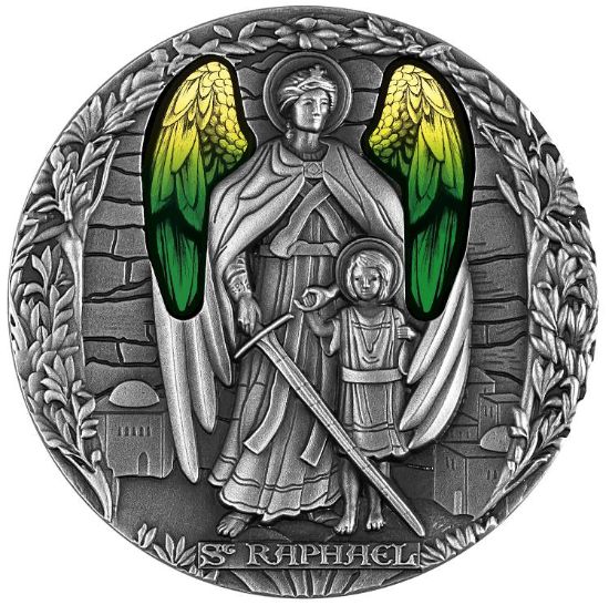 Picture of 2022 Archangel Raphael 2 Oz. Silver Coin