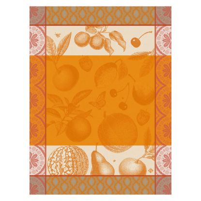 Picture of 'Arrière-Pays Orange' Kitchen Towel