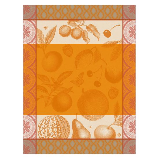 Picture of 'Arrière-Pays Orange' Kitchen Towel