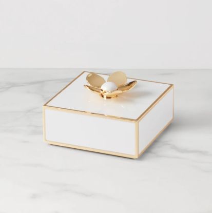 Picture of New Gold & White Floral Box