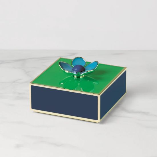 Picture of New Green & Navy Floral Box