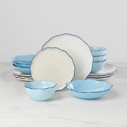 Picture of New 16-Piece Blue Dinnerware Set
